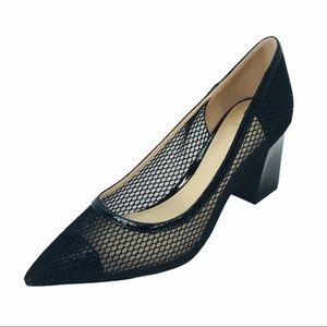Marc Fisher LTD ZESTY Black Mesh Women's Pumps